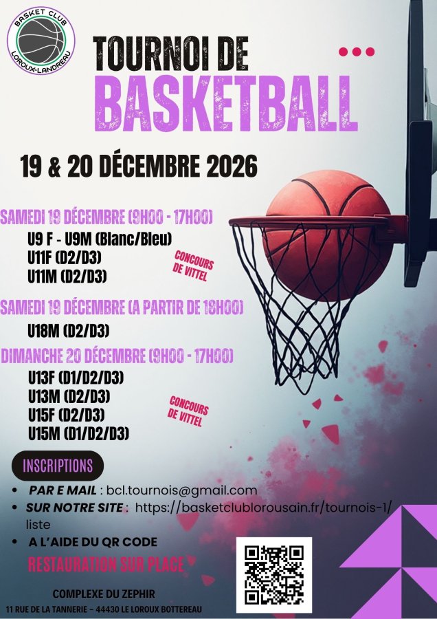 Tournoi BCLL - 19/20 décembre 2026